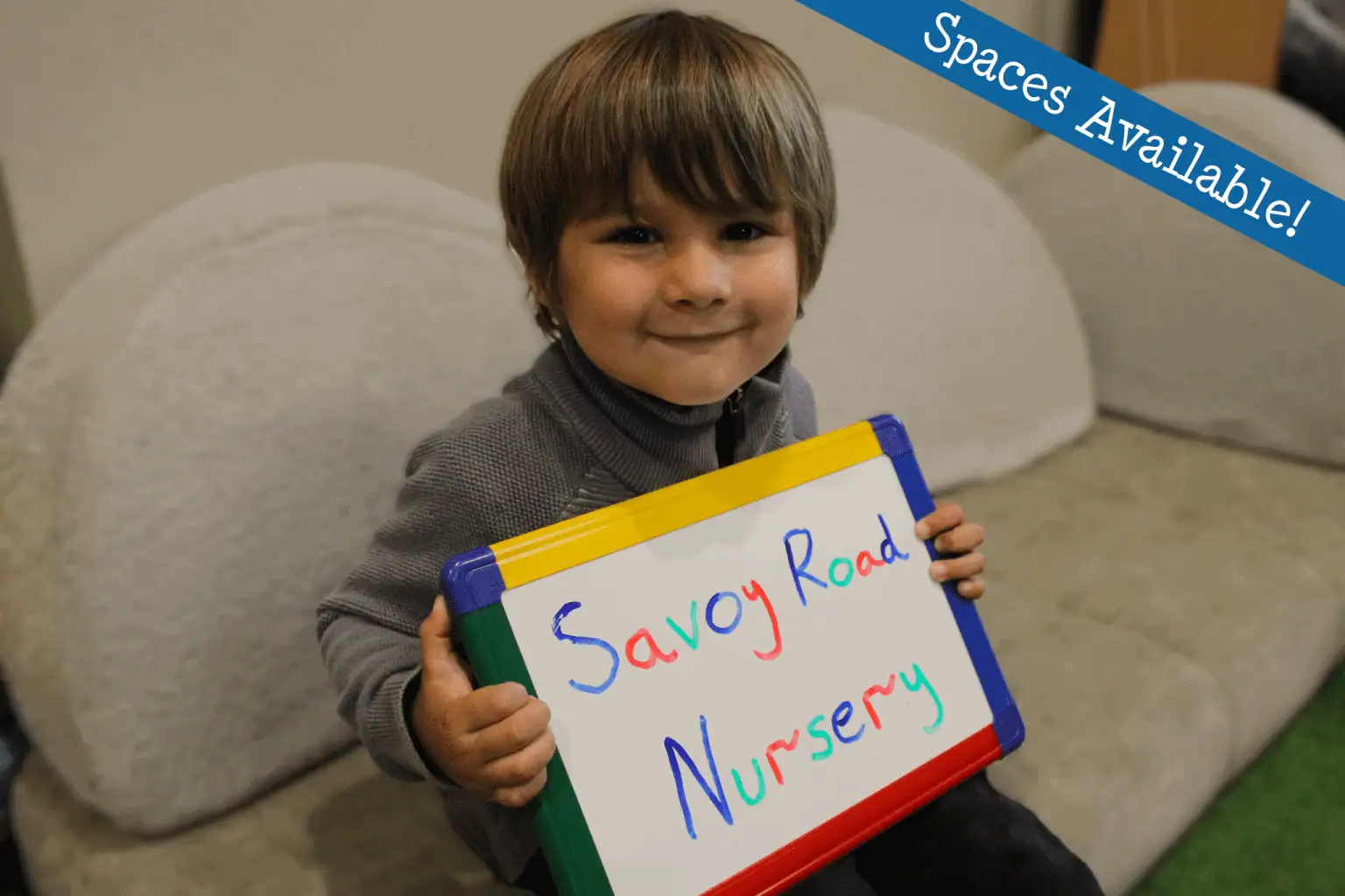 Spaces Available sign for 6 Savoy Rd Nursery