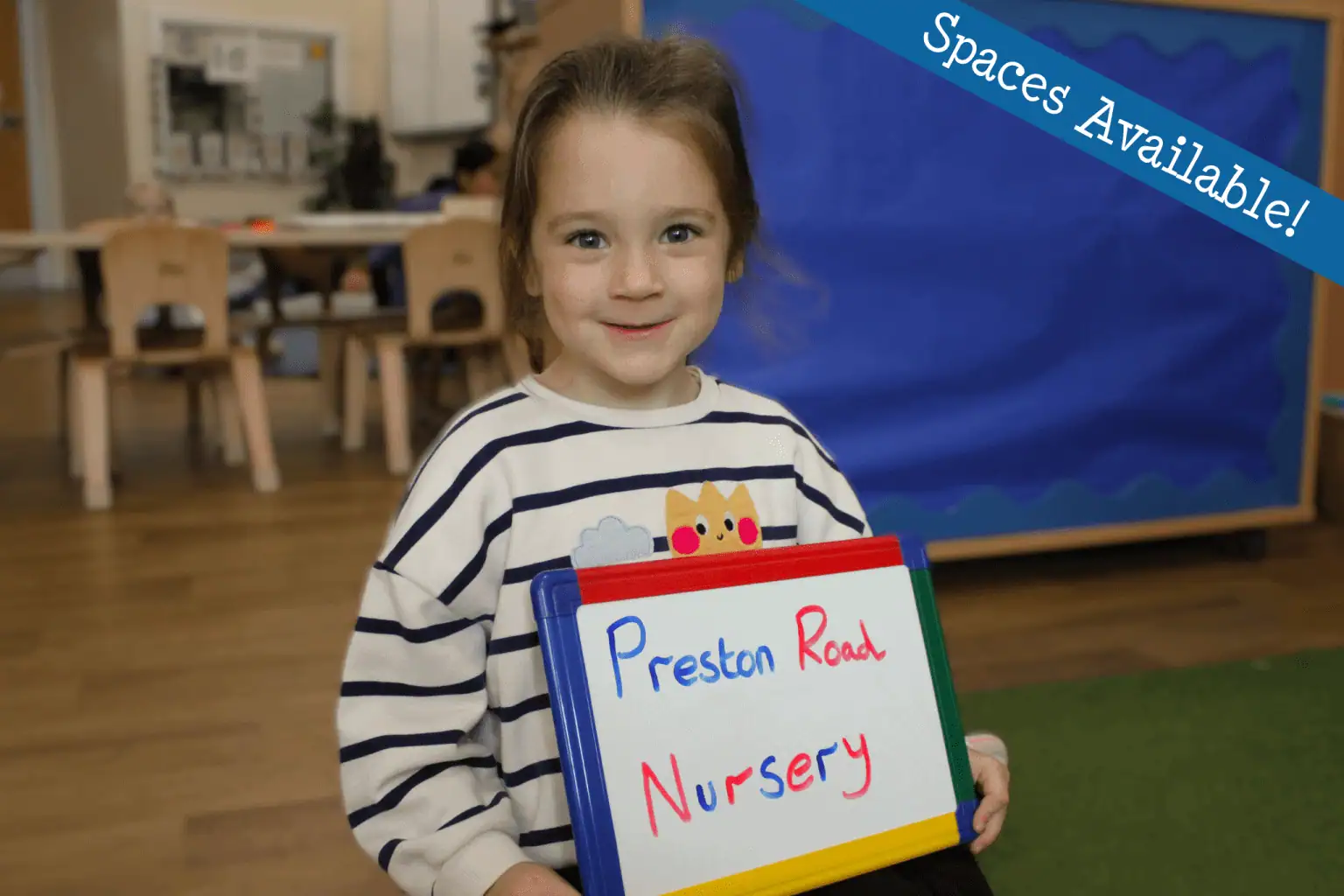 Spaces Available sign for Preston Road Nursery